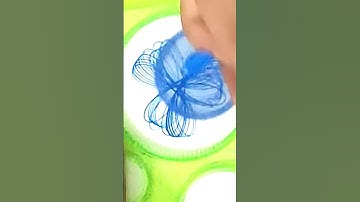 Spirograph drawing 💙😊 #shorts #spirograph #draw #drawing #ideas