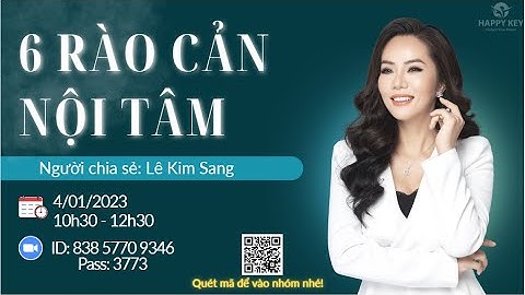 BUỔI 1-THẤU HIỂU NỘI TÂM KIẾN TẠO AN VUI- 6 RÀO CẢN NỘI TÂM