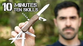 10 Bushcraft Pocket Knife Skills in 10 Minutes