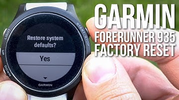How to Factory Reset a Garmin Forerunner 935