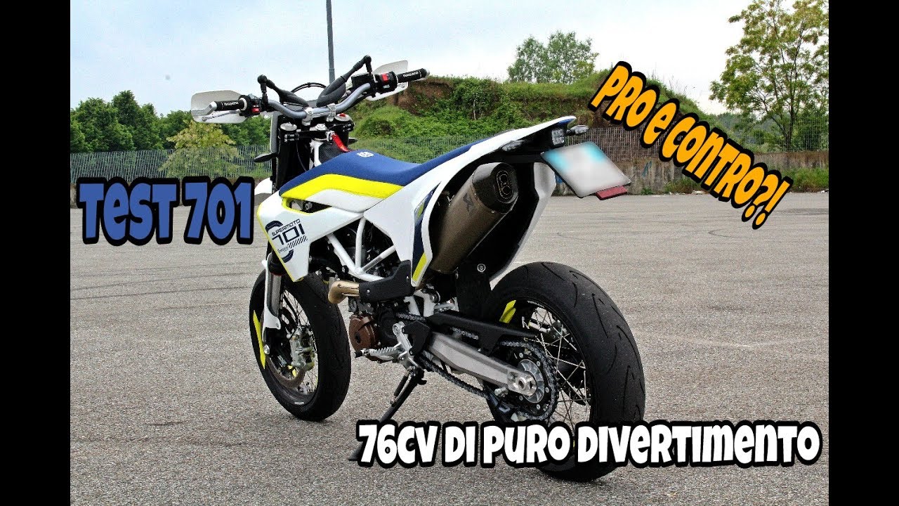 TEST HUSQVARNA 701 2017 Evo1 + PARAGONE KTM SMC-R 690 - YouTube