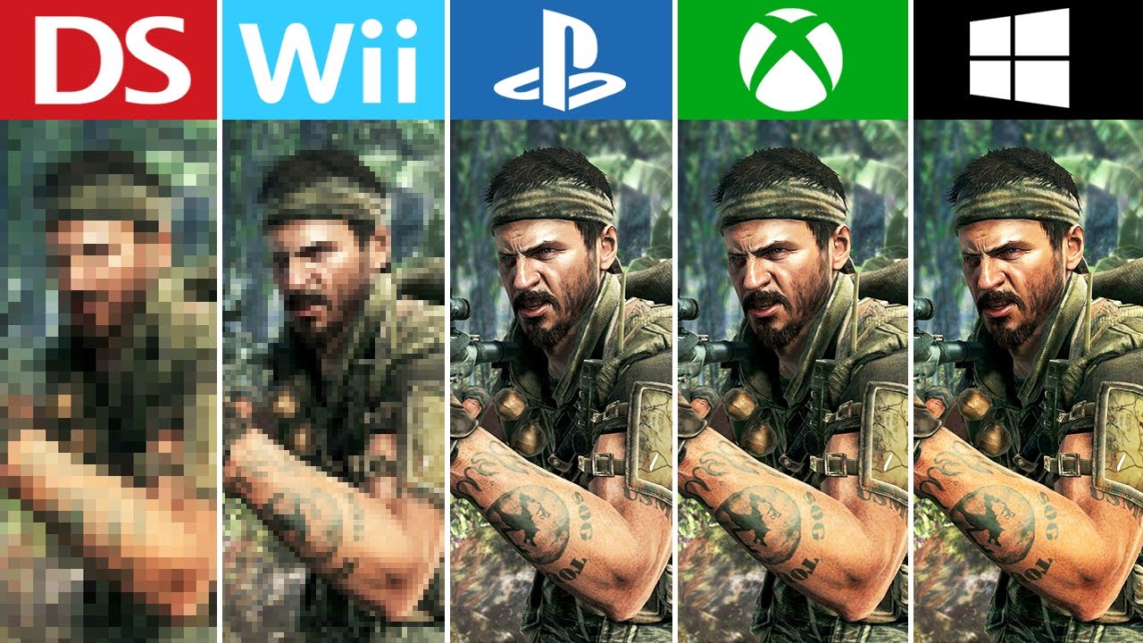 Call of Duty Black Ops (2010) PS3 vs Xbox 360 vs Wii vs PC vs DS (Which One  is Better!) - YouTube