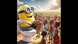Skibidi Minion Toilet Gibt Kindern In Afrika Essen
