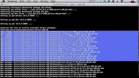 RT 2011: Screencast 21 - Introduction to fink packages on the Mac