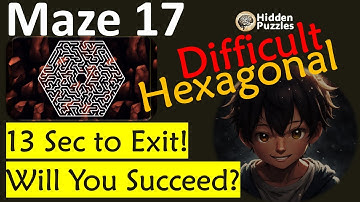 Difficult Hexagonal mazes  Maze 17