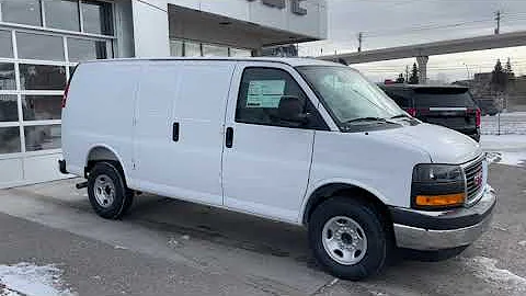White 2025 GMC Savana Cargo Van Calgary AB - Wolfe Auto Group | Stock Number: TW122009