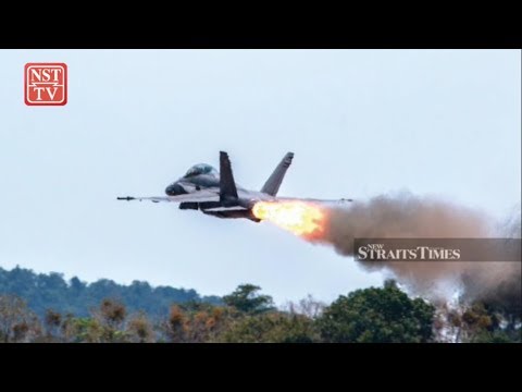 Hornet's engine explodes at 50 feet