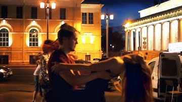 Zouk Open Air. Ivan Bubnov and Evgenia Stecenko. Zouk improvisation