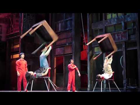 Crazy Chinese Girls Stunt | Spinning Tables on Feet | acrobatic show | People Are Awesome 2024