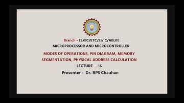 | AKTU Digital Education | Microprocessor and Microcontroller |  Modes of Operations, Pin Diagram...