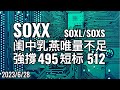 美股 SOXX(費城半導體指數) 閨中乳燕唯量不足，強撐495短線目標512