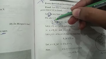 pg 22-25 chapter 5 Open & Closed Sets in Metric Spaces REAL ANALYSIS semester 5
