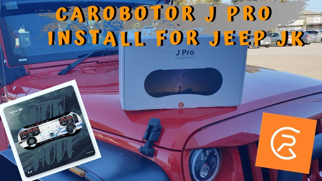 Carobotor J Pro Digital Cluster Installation In Jeep Wrangler JK - YouTube