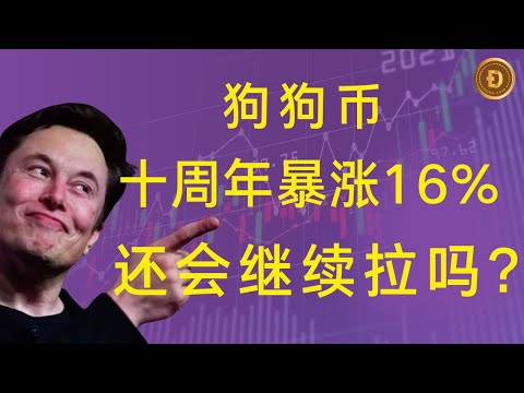 狗狗币 | doge币 十周年纪念日到来之际暴涨16%，DOGE1月球登录任务即将启动...狗狗币还会爆拉吗？