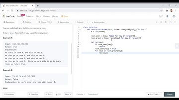 LeetCode 841: Keys and Rooms: Python Medium