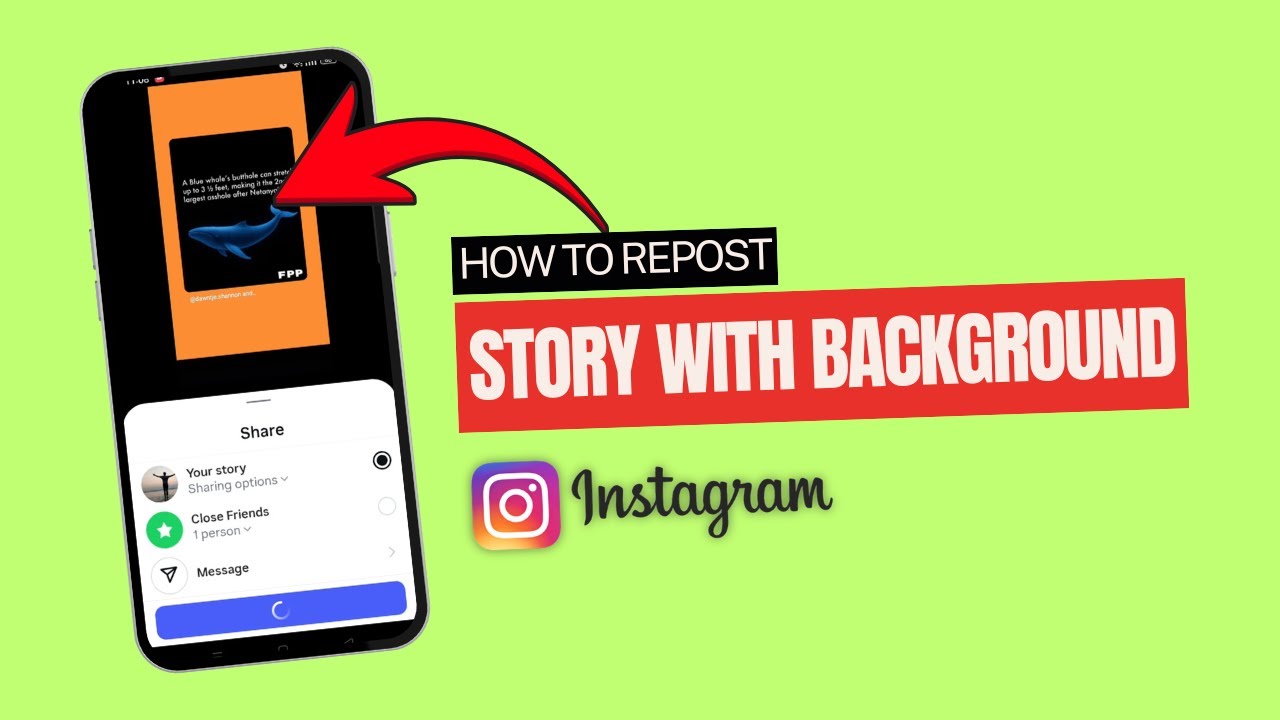 How to Repost Story With Background Instagram?