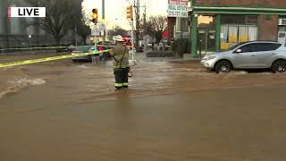 Massive water main break in Philadelphia