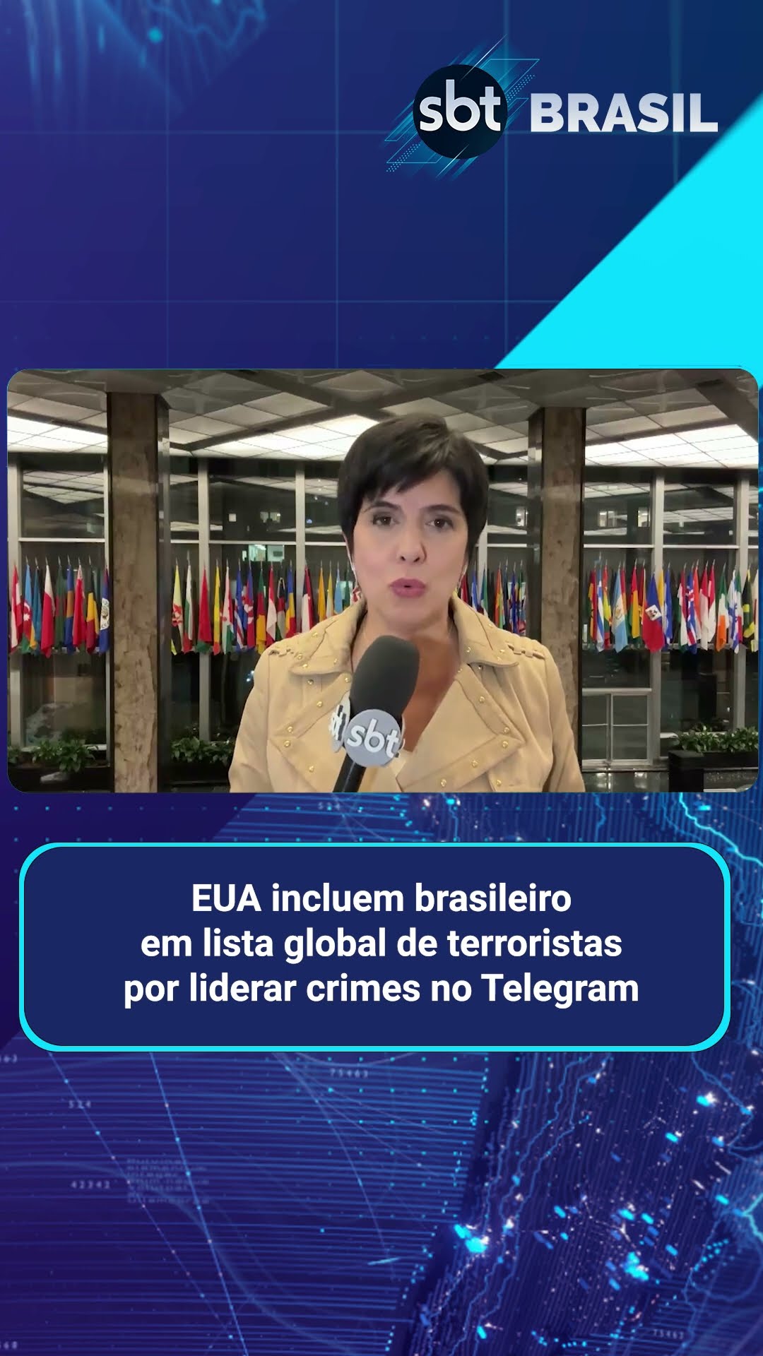 EUA incluem brasileiro em lista terrorista por liderar crimes no Telegram | SBT Brasil (13/01/25)