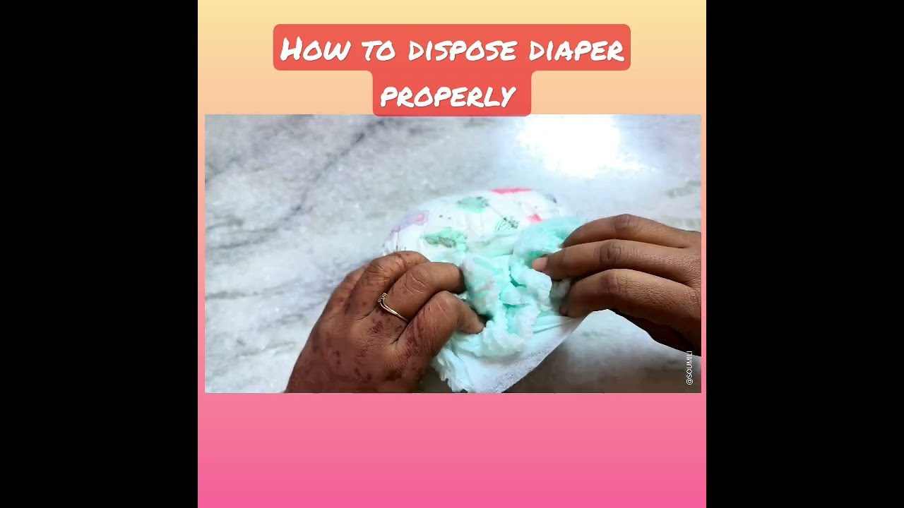 Easy way to dispose diaper  A must watch for Moms!! 