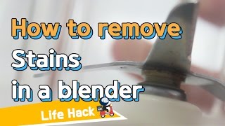 [Life Hacks] How to Remove Stains in a Blender | sharehows