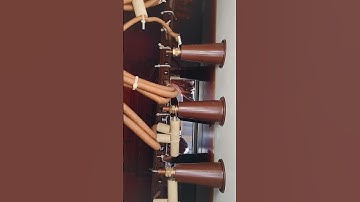 33kv Transformer bushing and tap changers inside the tank.#transformers #bushing#sajjad #official