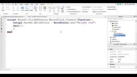 How to make a clickable brick that changes color
