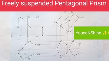 #projectionofsolids #pentagonalprism  #suspendedsolids  #engineeringgraphics #pravinkumar