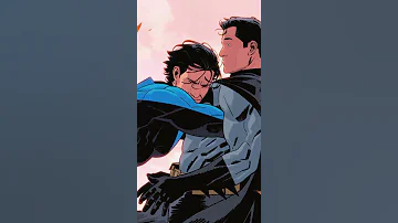 Dick Grayson/Nightwing le dice papá a Bruce Wayne/Batman