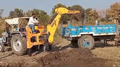 Mini backhoe loader EICHER 485 tractor 45 hp || Tractor Fitted Machine ||Arun Agro m.9589715544