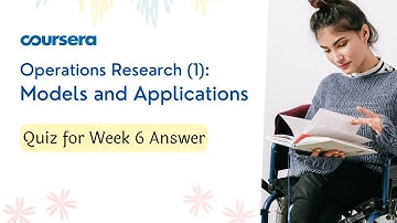 Operations Research (1): Models and Applications Quiz for Week 6 Answer