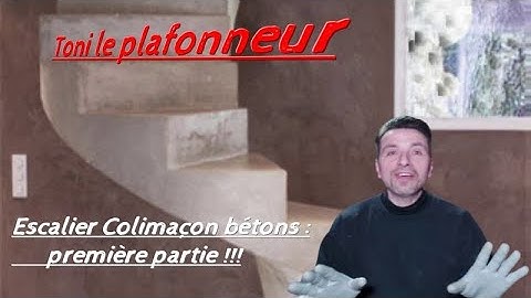 escalier colimaçon en Béton armé partie 1