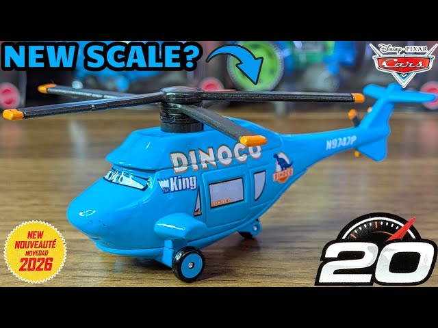 Disney Cars 2026 Diecast Rotor Turbosky Dinoco Helicopter Newer