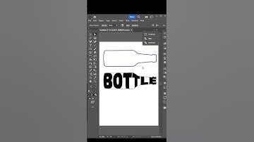 Wrap Text into Bottle Shape With Illustator #graphicdesign #logodesign #illustrator