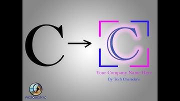 How to Create Logo in adobe Photoshop 7.0 || C Type Alphabet Modification || Logo Creation