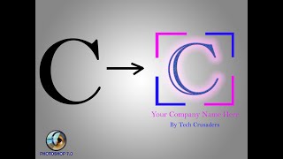 How to Create Logo in adobe Photoshop 7.0 || C Type Alphabet Modification || Logo Creation