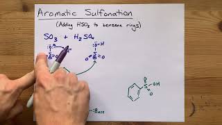Aromatic Sulfonation (Adding HSO3 to Benzene Rings) Mechanism