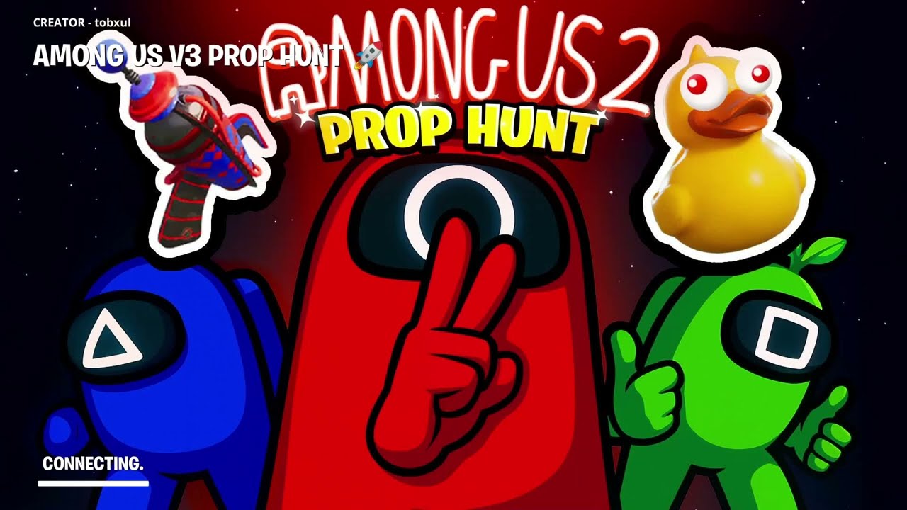 Elw & Bubway Play Fortnite Prop Hunt (Among Us Edition)