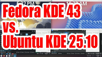 Fedora KDE 43 vs. Ubuntu KDE 25.10 tutorial for beginners - October 2025 - 416b6824