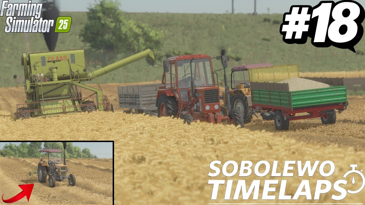 kończymy żniwa jęczmionki🤩cały silos zasypany😱zgrabianie słomy w pokosy🔥