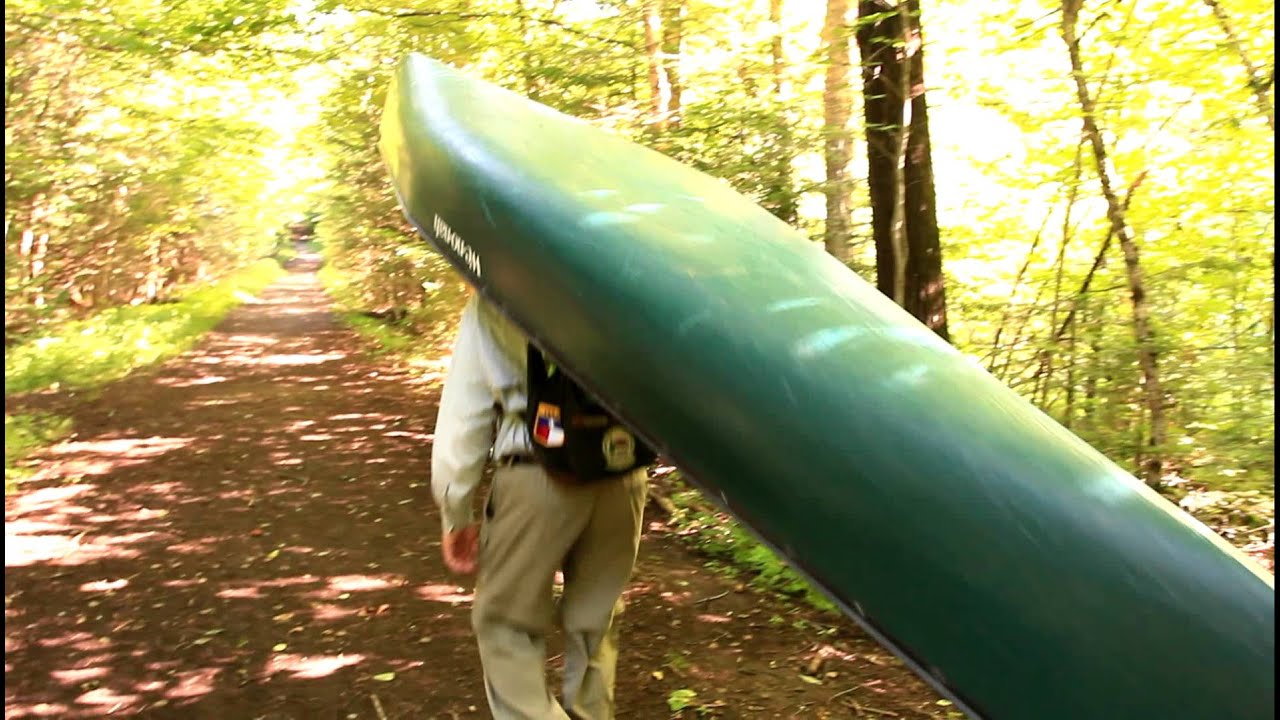 Lake Placid Canoe Carry on Brewster Peninsula YouTube