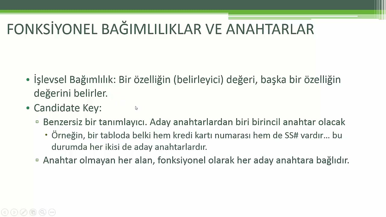 Veri Normalizasyonu (1NF, 2NF ve 3NF)