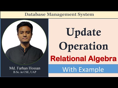 Lec: 56 | Update Operation | Relational Algebra | DBMS | Bangla Tutorial