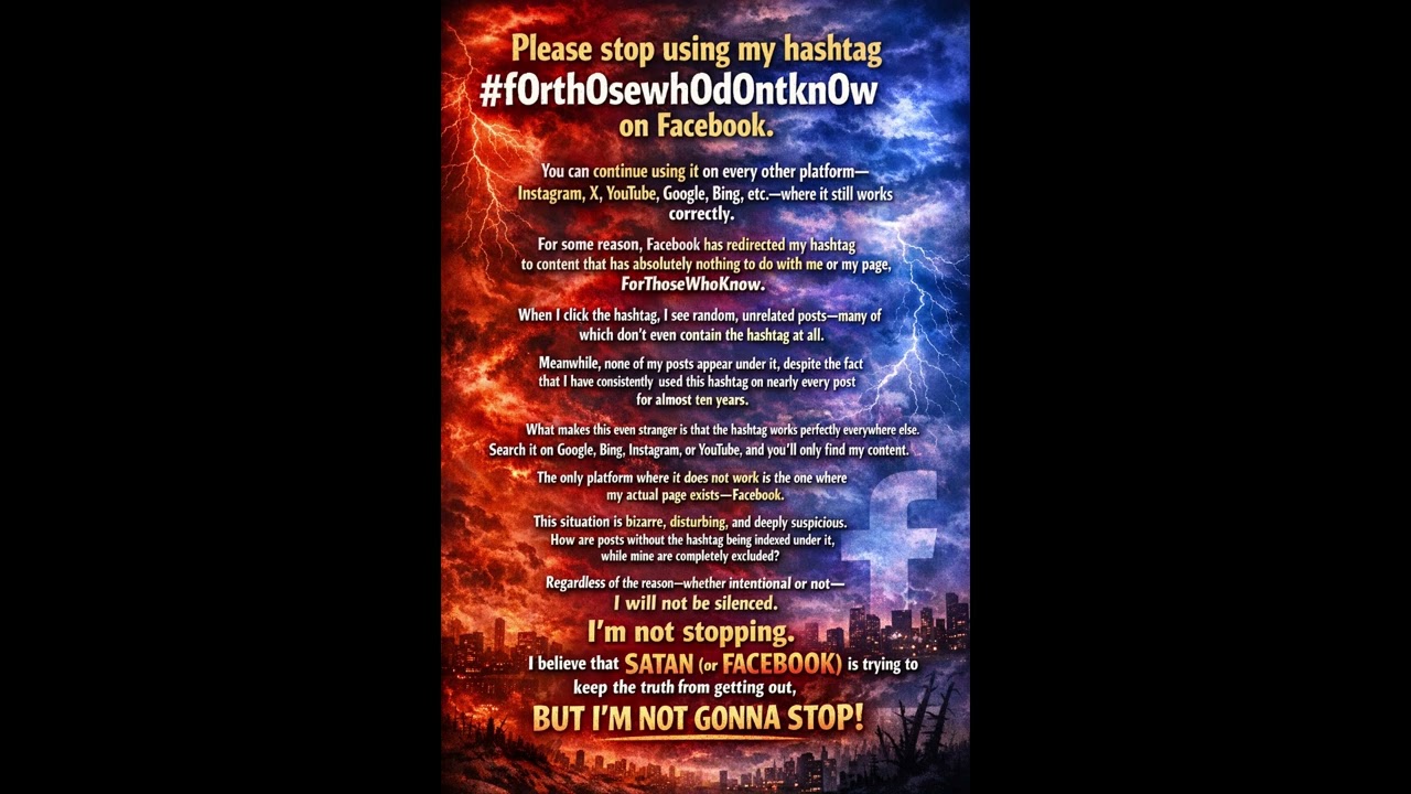 Please stop using my hashtag 