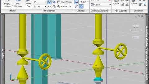 Routing Pipe with AutoCAD Plant 3D Part 3