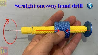 First 3D Printed Straight One-Way Manual Hand Drill In The World