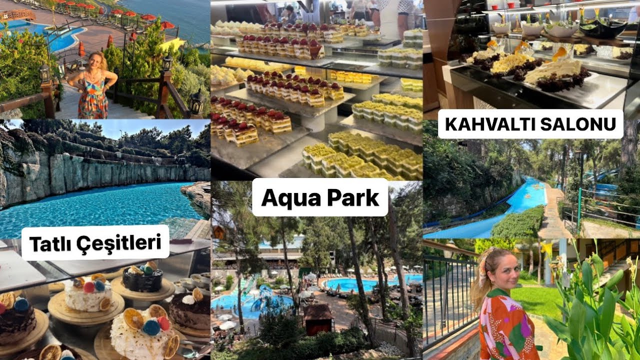 UTOPİA WORLD HOTEL ULTRA HERŞEY DAHİL KAHVALTI🫠HAVUZLAR,SNACK BAR☺️TATLI ÇEŞİTLERİ✌️Aqua Park 😉