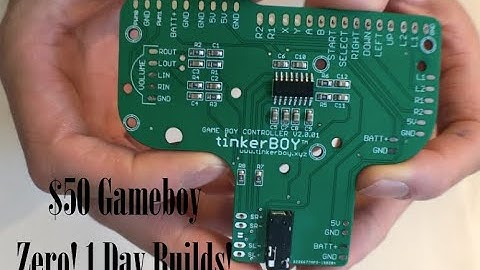 Gameboy Zero PCB with audio for only $27! 1 day build