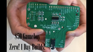 Gameboy Zero PCB with audio for only $27! 1 day build