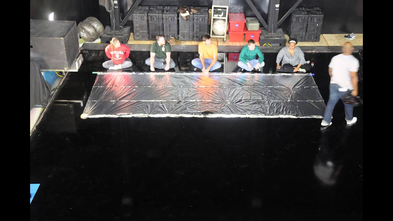 NEA Scout Solar Sail: Half-scale Fold Time Lapse