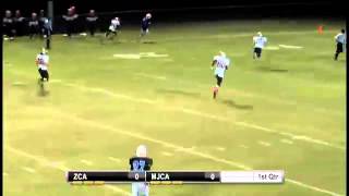 MJCA's Landon Boyd 35 yd TD catch vs. Zion Christian